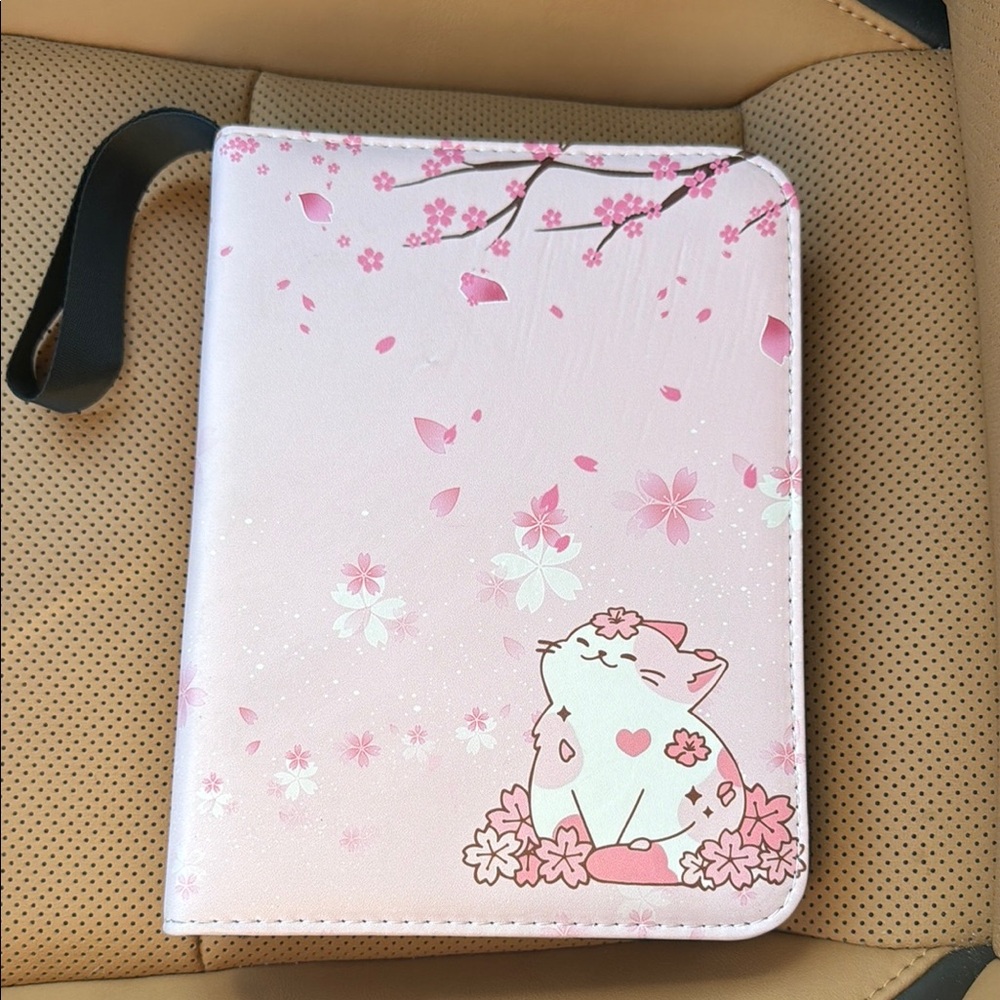 Sleek Black Binder with Transparent Sleeves